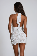 Elora Glam Fringe Mini Dress for Women