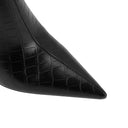Alessia Crocodile Embossed High Heel Boots