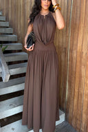 Althea Backless Halter Top and Pants Set