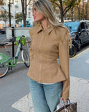 Amara Tailored Faux Suede Jacket