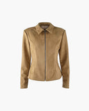 Amara Tailored Faux Suede Jacket