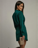 Amelia Long Sleeve Party Mini Dress
