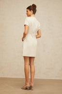 Amelisse Structured Tweed Mini Dress