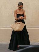 Aria Sleeveless Open Back Evening Maxi Dress