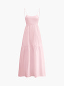 Aria Sleeveless Open Back Evening Maxi Dress
