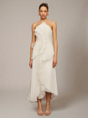 Aria Ruffle Detail Formal Maxi Dress