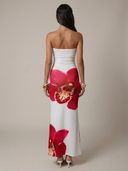 Aria Strapless Floral Print Maxi Dress