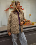 Aristena Quilted Retro Autumn Jacket
