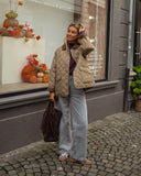 Aristena Quilted Retro Autumn Jacket