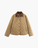 Aristena Quilted Retro Autumn Jacket
