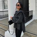 Aurelia Soft Draped Poncho Sweater