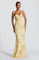 Aurelia Floral Corset Detail Maxi Dress