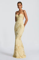 Aurelia Floral Corset Detail Maxi Dress