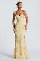 Aurelia Floral Corset Detail Maxi Dress