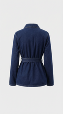 Avelisse Belted Denim Set Two Piece Matching Jacket & Pants
