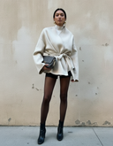 Marielle Elegant Tie Waist Coat