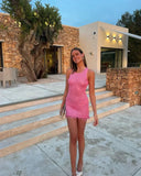 Calista Shimmer Party Mini Dress