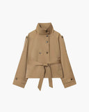 Camille Belted Double-Breasted Coat