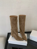 Camille Elegant Knee-High Heel Boots