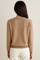 Camille Elegant Round Neck Button Cardigan