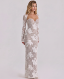 Charlotte Lace Corset Evening Maxi Dress