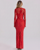 Charlotte Lace Corset Evening Maxi Dress