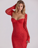 Charlotte Lace Corset Evening Maxi Dress