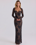 Charlotte Lace Corset Evening Maxi Dress