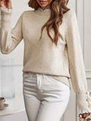 Clara Elegant Ruffle Detail Sweater