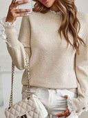 Clara Elegant Ruffle Detail Sweater