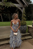 Celine Floral Ruffle Maxi Dress