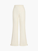 Solid Tube Top With Wide Leg Pants Set 5
