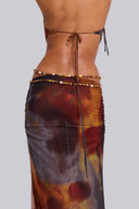 Elara Backless Halter Deep V Maxi Dress