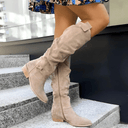 Elara Classic Knee-High Chic Suede Boots