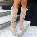 Elara Classic Knee-High Chic Suede Boots