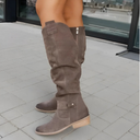 Elara Classic Knee-High Chic Suede Boots