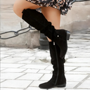 Elara Classic Knee-High Chic Suede Boots