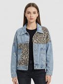 Elara Denim Jacket with Statement Detail Panel Design