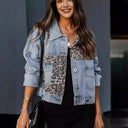 Elara Denim Jacket with Statement Detail Panel Design