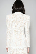 Elara Lace Formal Blazer Two Piece Pants Set