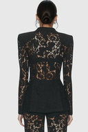 Elara Lace Formal Blazer Two Piece Pants Set