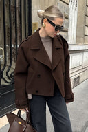 Elara Short Wool Blend Coat Autumn
