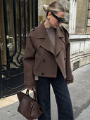 Elara Short Wool Blend Coat Autumn