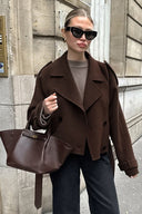 Elara Short Wool Blend Coat Autumn