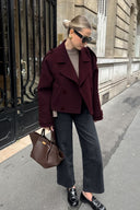 Elara Short Wool Blend Coat Autumn