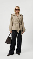 Elira Short Belted Trench Coat