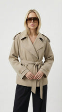 Elira Short Belted Trench Coat