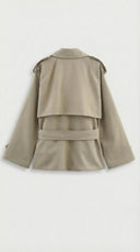 Elira Short Belted Trench Coat