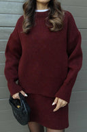 Elora Cozy Sweater and Mini Skirt Set