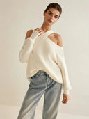 Elora Elegant Off Shoulder Sweater